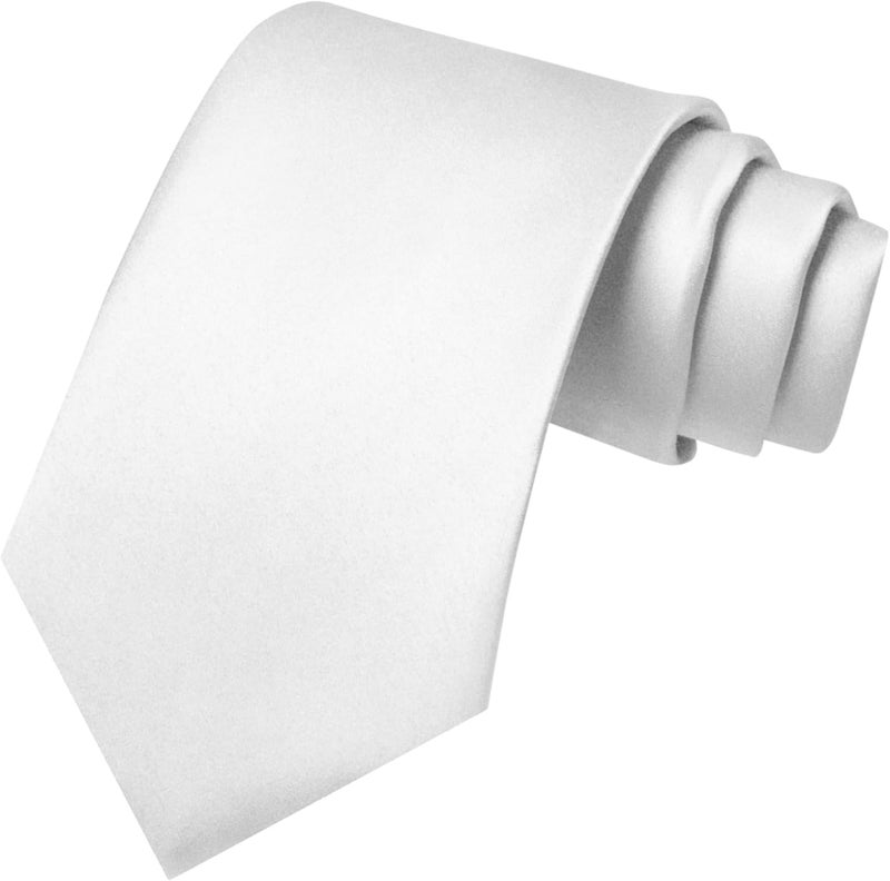 RBOCOTT Solid Color Tie and Pocket Square Hankerchief with Lapel Pin Set for Men - Image 4